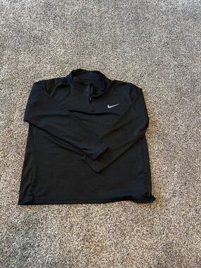 Nike Black Quarter-Zip Athletic Pullover